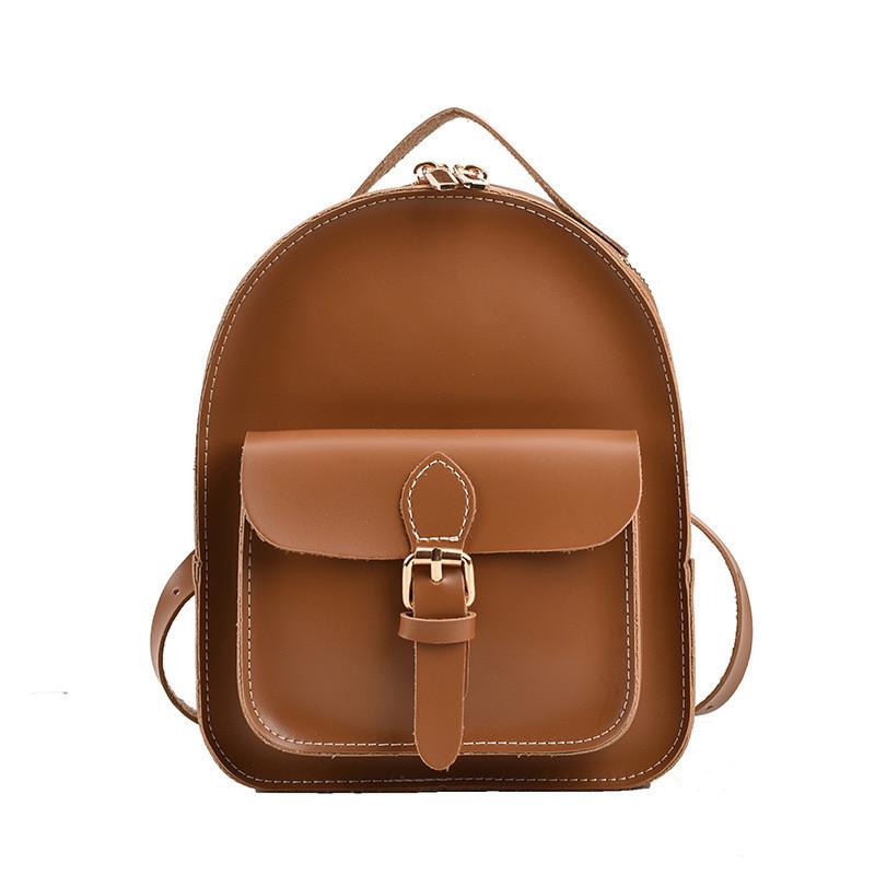 Fashionable Korean Vintage Children Backpack Charming Girls Pu Lightweight Princess Bag