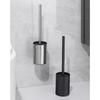 Stainless Steel Vertical Toilet Brush Holder Non Perforated Bathroom Cleaning Brush  RV