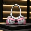 Borsa a Spalla Estetica di Nicchia a Pois a Forma di Reggiseno per Donna, Pelle PU Creativa con Compatto Spazio di Archiviazione Stratificato, Tracolla Regolabile, Moda