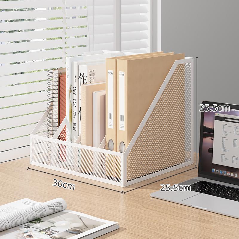Metal Office Desk File and Bookshelf Organizer