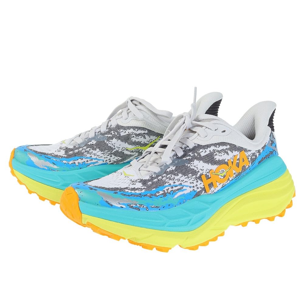 

HOKA Stinson 7 Regular Running White and Yellow Trail and Lightweight and Breathable and Size Shoes, (1141531-WEPR), Off-Road Sneakers, (White Yellow,