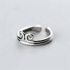 New Popular Exquisite Handmade Personality Thai Silver Wukong 925 Sterling Silver Jewelry Big Westward Hoop Opening Rings TYB535