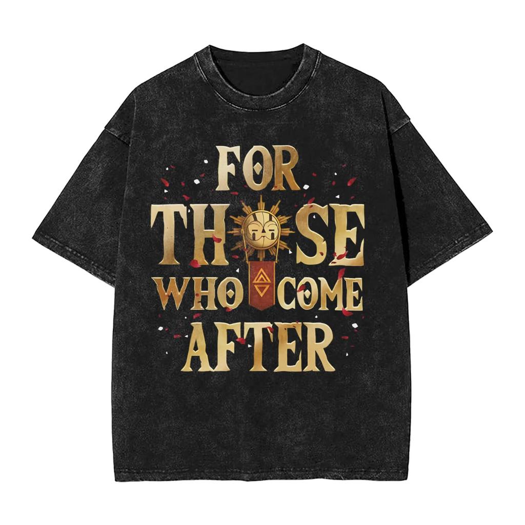 Clair Obscur Expedition 33 Washed T Shirts Streetwear Hip Hop Retro T-Shirts Tees Men Women Cotton Summer