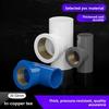 20~50mm Grey PVC Pipe Thread Connector Direct Elbow Tee Irrigation Joint Water Supply Pipe Adapter Aquarium Tank Joint Ball Valv