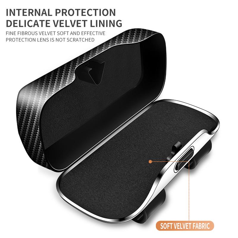 Car Eyewear Case Box Sunglasses Holder Sun Visor Storage Protective Frame Box Glasses Clip Portable For Mercedes Benz Gla Gla200