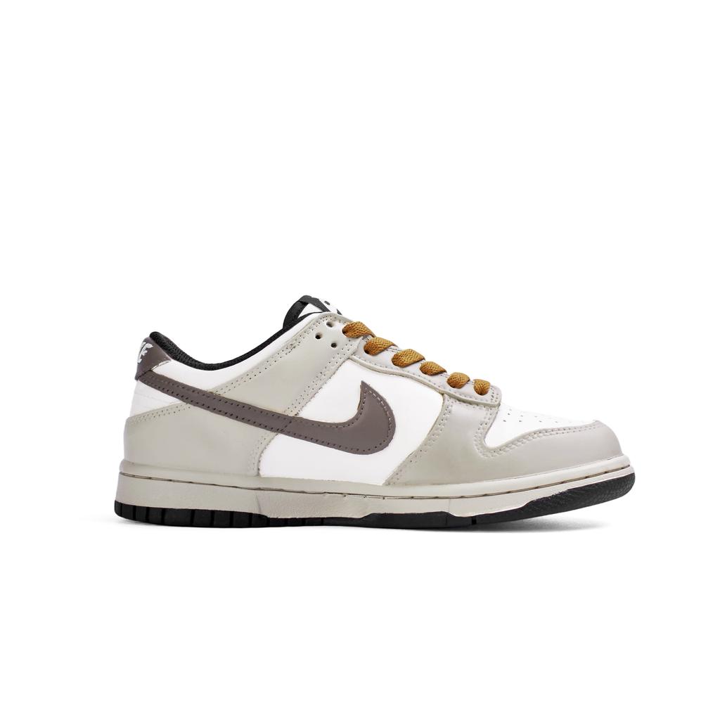 Nike Dunk Abrasion Resistant Abrasion Resistant Low top Skateboard Shoes Unisex White Brown HF5441-100(Team189-)