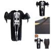 Silky And Textured Halloween Skeleton Ghost Cosplay Costume Set