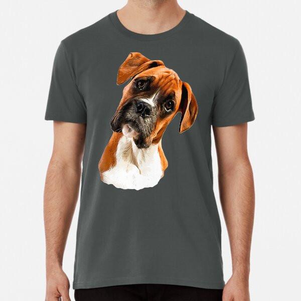 

Boxer A Beautiful Boxer Head Tilt Premium T- S to 5XL Made in the AU/USA T-Shirt 3XL