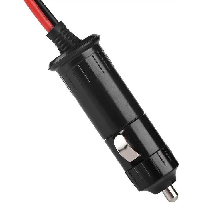 12V-14V 20A Male Plug Power Cable Cord for Mobile Radio, T-Shape Cigarette Lighter Adapter with Dual & High-Temp 105°C Wire for Car Radio