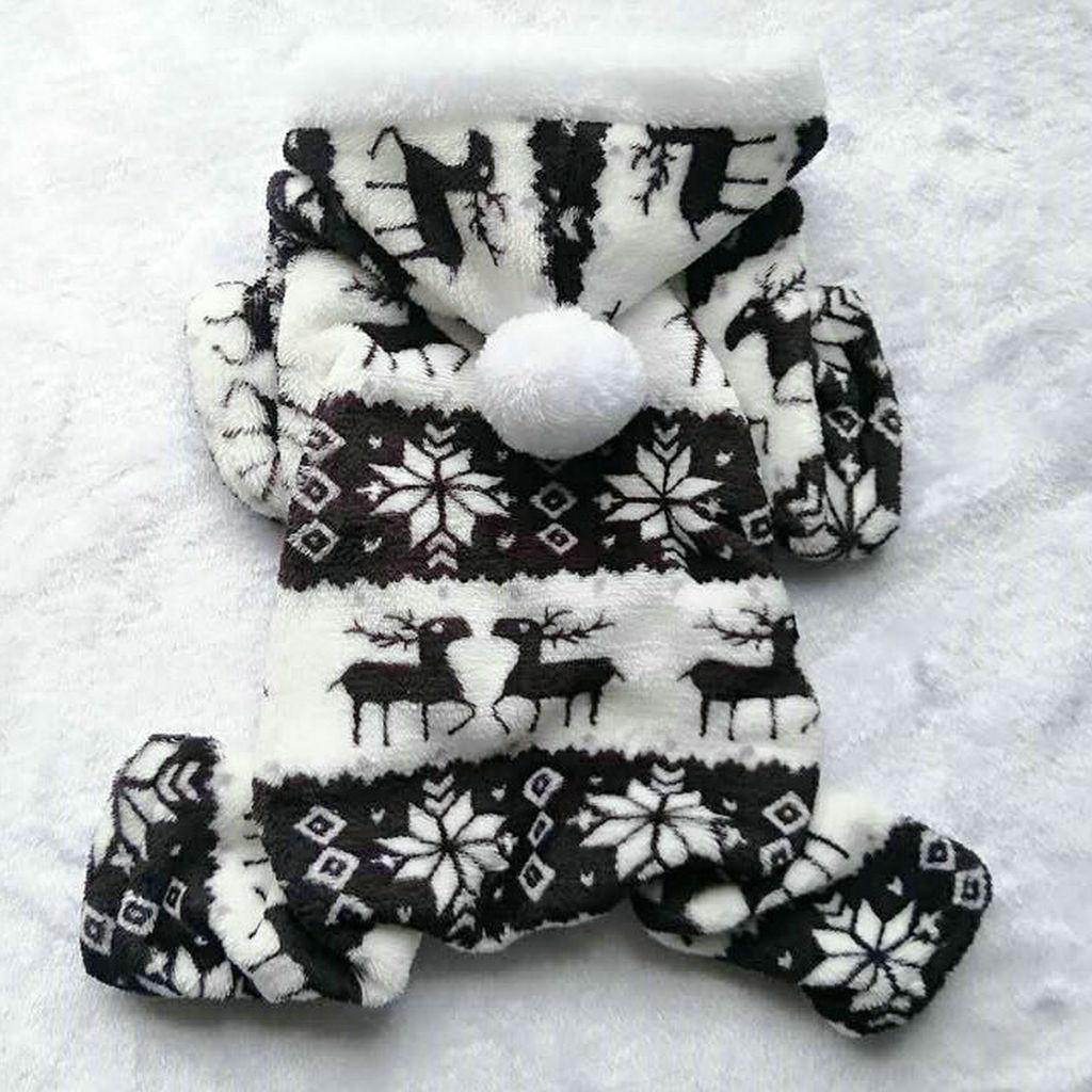 Premium Quality Warm Pet Dog And Cat Apparel Pajamas Hoodie For Winter Comfort
