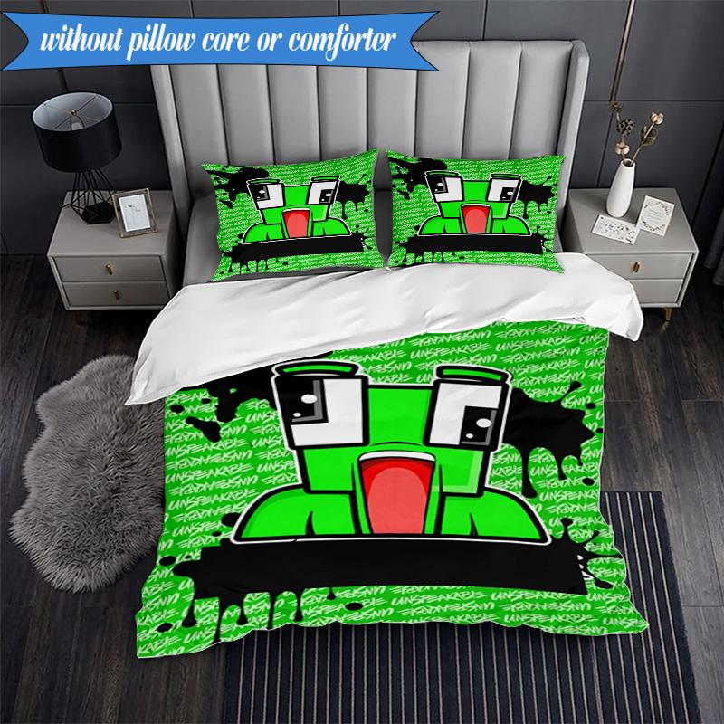 Space Un-speakable Adventure 3pcs K-pop Music Group Bedding set,Ideal for Bedroom, Dormitory,Including Duvet Cover And 2pcs Pillowcases,Fan Gifts