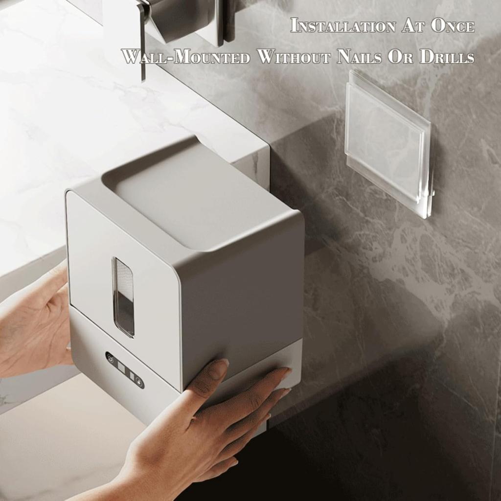 Automatic Paper Towel Dispenser Touchless for Kitchen Bathroom Wall Under Counter Mount Auto Cabinet Smart Touch Commercial Holder Electric Motion