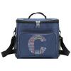 Insulated Bags Portable Shoulder Lunch Bag Waterproof Cooler Box Thermal Organizer Handbag for Men and Women Text Letter Pattern