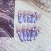 Purple Star Dream: Luxury Handmade Nail Pieces - Hot Style