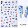 Nail Art Stickers Autumn Maple Leaf Sunflower Flower Elk Adhesive Nail Stickers