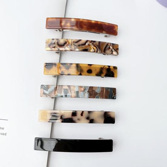 Spring Hairpin French Acetate Decor Hair Clips Versatile Color Hair Organizer Hair Accessory Hair Styling Tool