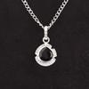 Heart Black Onyx Gemstone Sterling Silver Anniversary Root Chakra Trendy Pendant PP-8-13