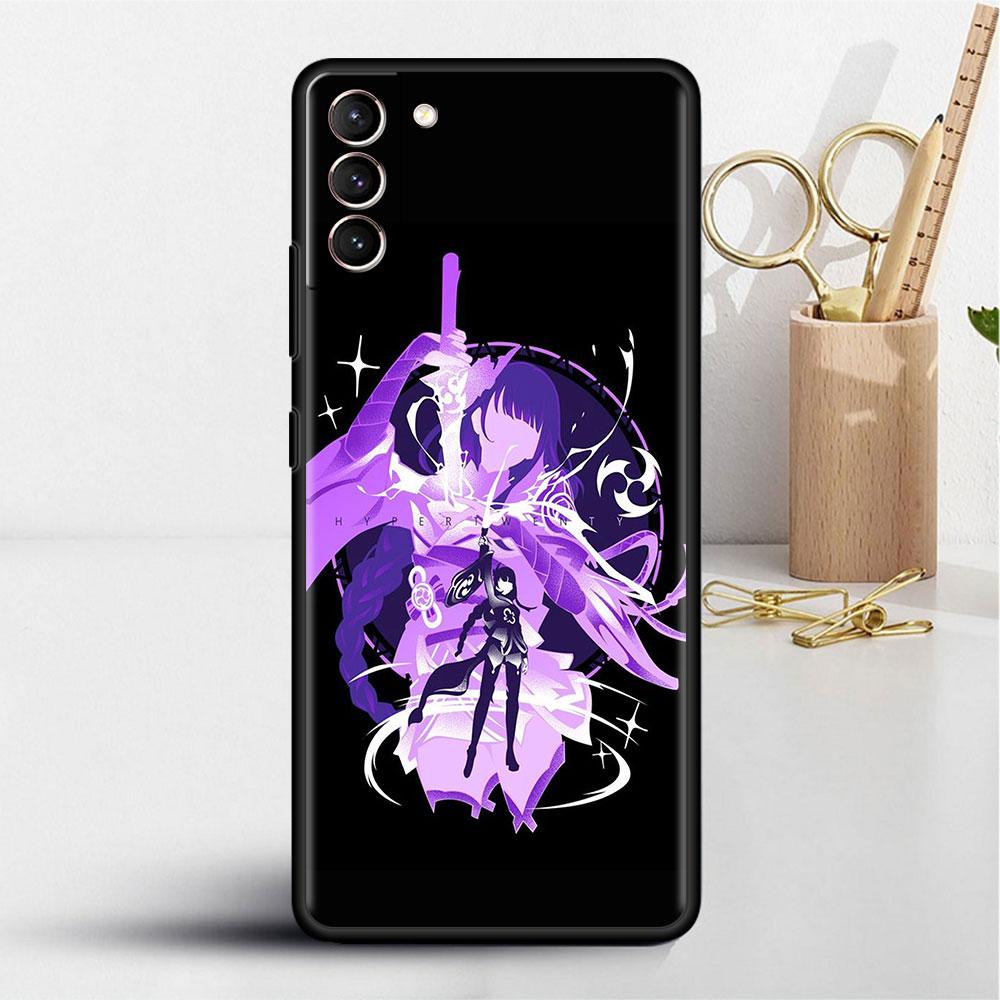 Case For Samsung Galaxy S20 S22 Ultra S21 FE S10 S9 Plus Note 20 10 Lite 9 Soft Phone Cover Shell Anime Genshin Impact Cool