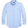 Polo Button-Down Collar Plaid Long Sleeve Shirt Men Shirts Light-Blue 710853129002