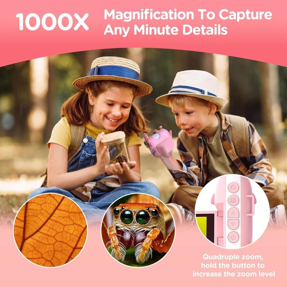 Taschenmikroskop 2 mit 8 einstellbaren LED-Leuchten