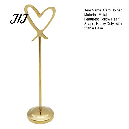 Decorative Sign Stands Hollow Heart Table Number Holder, Love Place Card Stand, Metal Clip for Photos, Food Signs, Memo Notes, Weddings, Birthdays,