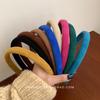 Korean Suede Hair Hoop for Women - French Retro Autumn/Winter Style Hair Accessory.