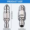 1 Pcs High-Pressure Stainless Steel Sewer Jet Nozzle Set For Effective Pipe Cleaning Pipeline Cleaning Rotary Nozzle