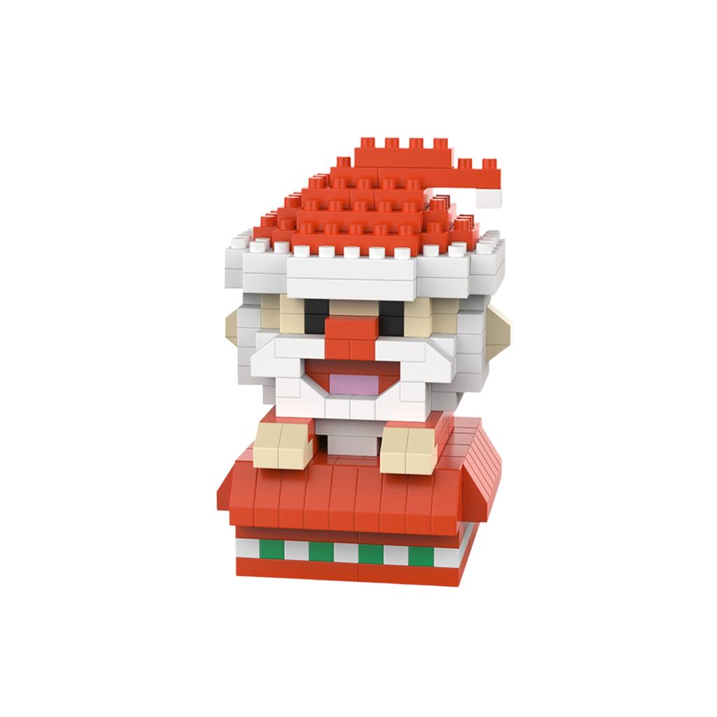 Christmas Cartoon Building Block Figurines, Snowmen, Micro-Particle Toy Gifts