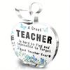 2D Flat "A Great Teacher Is Hard To Find" Acrylic Teacher Appreciation Desk Decor Plaque, Suitable for Wall Decoration, Porch, Room, Villa, Accents Ho