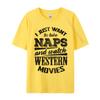 Funny Western Movie Lover Unisex Movie Fan Printed On Top TShirt Wholesale Group Cotton Unisex Tees Casual Tshirts