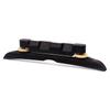 Mandolin Bridge Archtop Style Ebony Wood with Metal Hardware Height Adjustable Ebony Bridge for Mandolin Guitar Bass