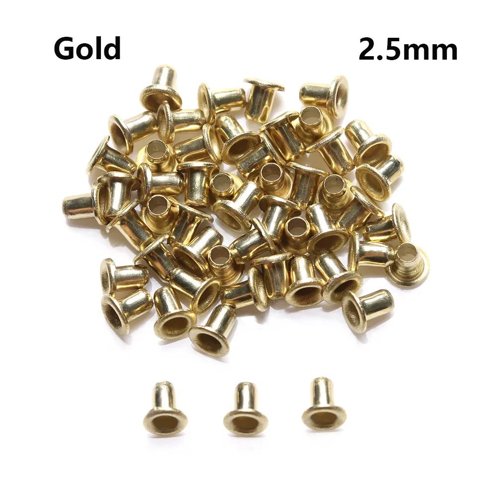 50pcs Metal Ultra-small Buckle 1.5/2.0/2.5mm Mini Eyelet Buttons Snap DIY Doll Belt Buckles Bag Shoes Clothes Sewing Accessories