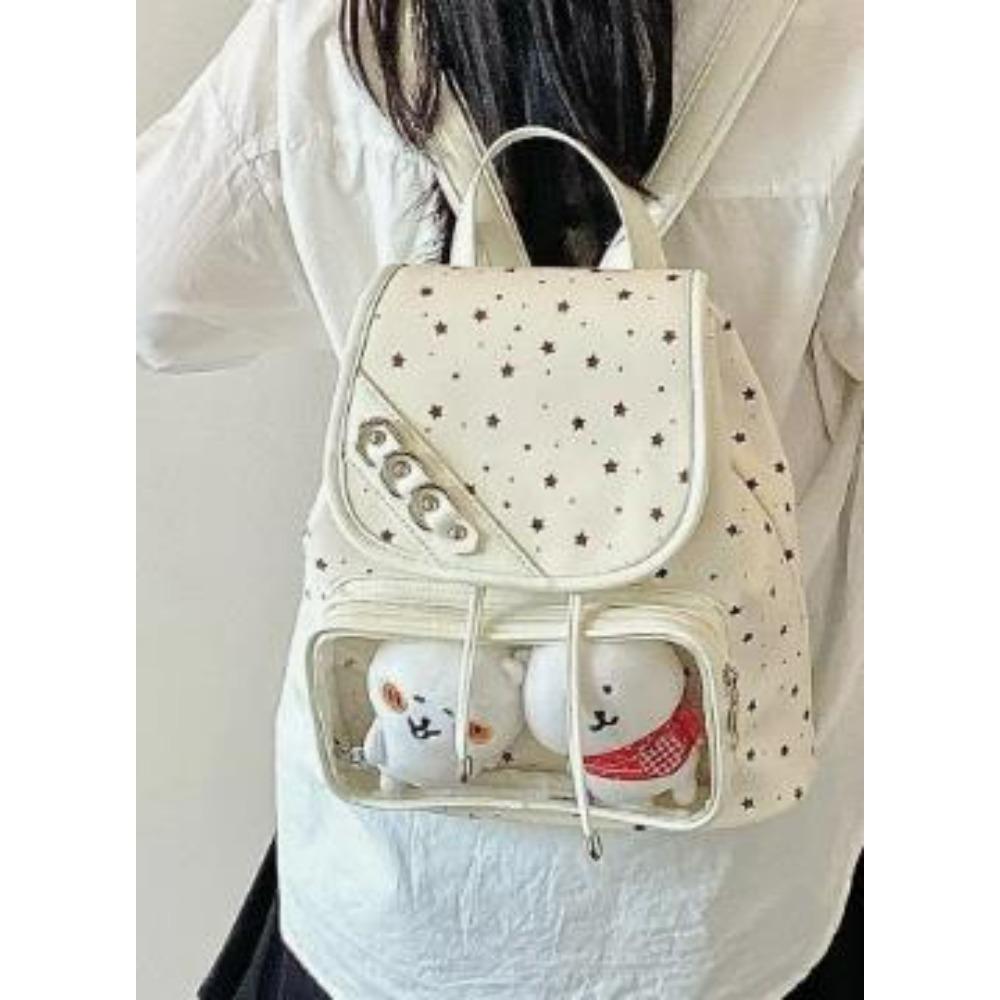New Original Preppy Style Sweet Ulzzang Ita Bag Cute Star Women'S Backpack Dolls Bag Lightweight Comic Show Concert Backpack