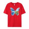 Frutiger Aero Ästhetik Schmetterling Computer Fische Landschaft Niedlich Übergroßes T-Shirt Camisetas Street Wear T-Shirts
