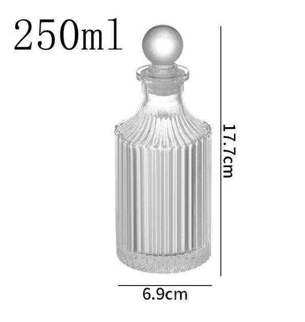 150ml Transparent Mini Glass Bottle for Liquor, Cold Brew Coffee, Fruit Wine, and Dispensing, with Sealed Two Ounce Capacity