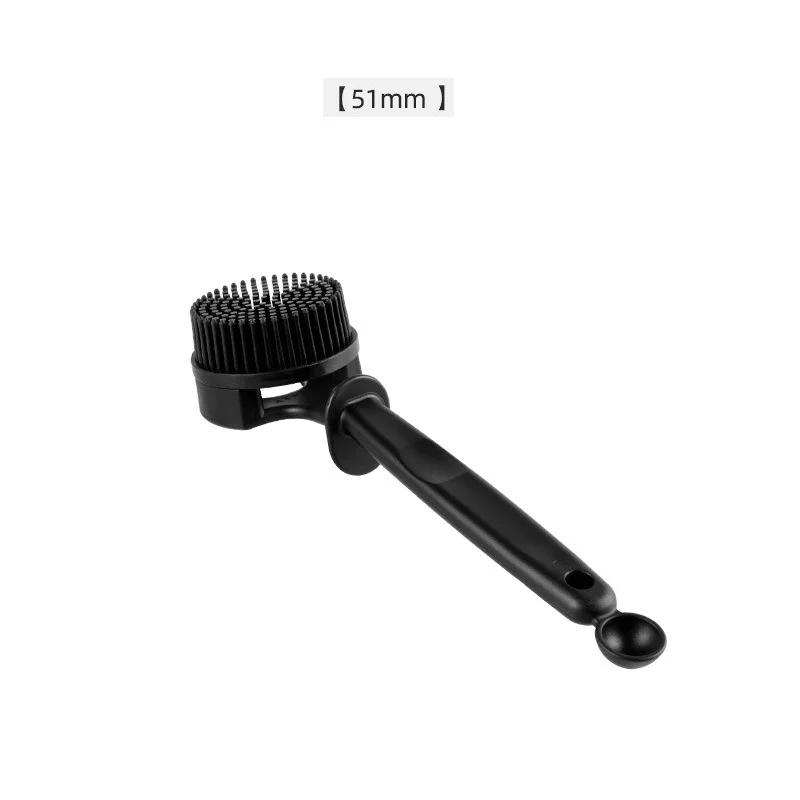 Coffee Machine Cleaning Brush 51mm/58mm Espresso Group Head Cleaning Brush Detachable Silicone Brush Coffee Maker Cleaning Tools