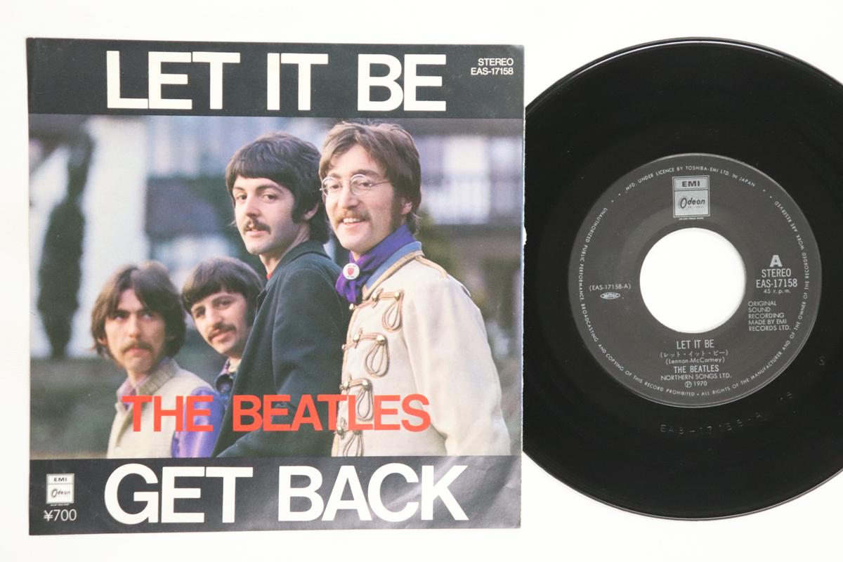 

7inch Record BEATLES Let It Be Get Back EAS17158 ODEON 1969 Japan Rock Used