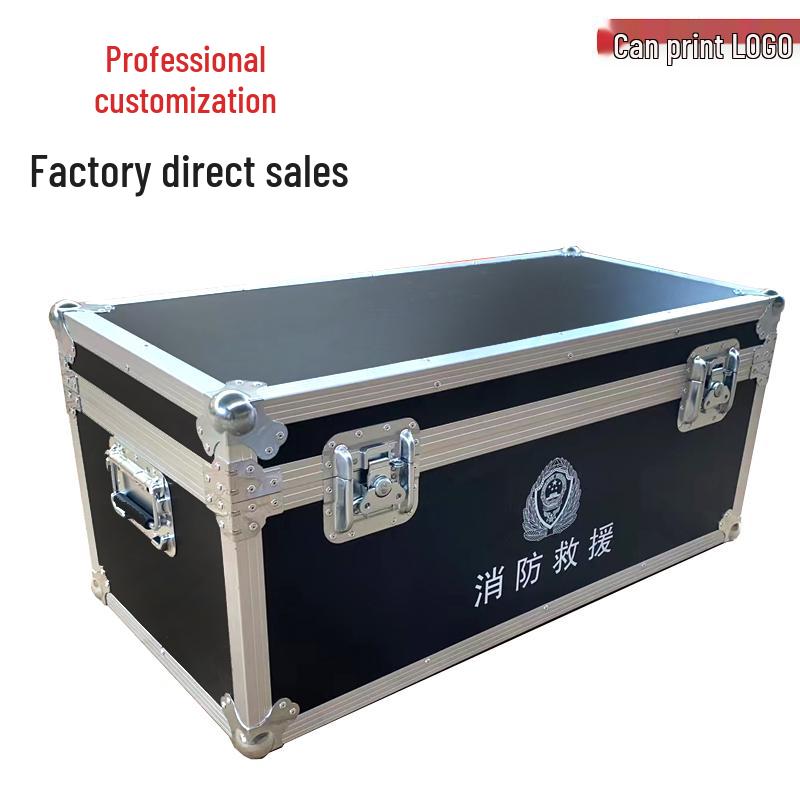 Black Aluminum Alloy Flight Case for Tools and Audio Equipment