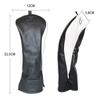 CRAFTSMAN Golf Wood Cover Set 4pcs (135X) - Driver, Fairway, Utility - with Number Tags - Black 3+UT