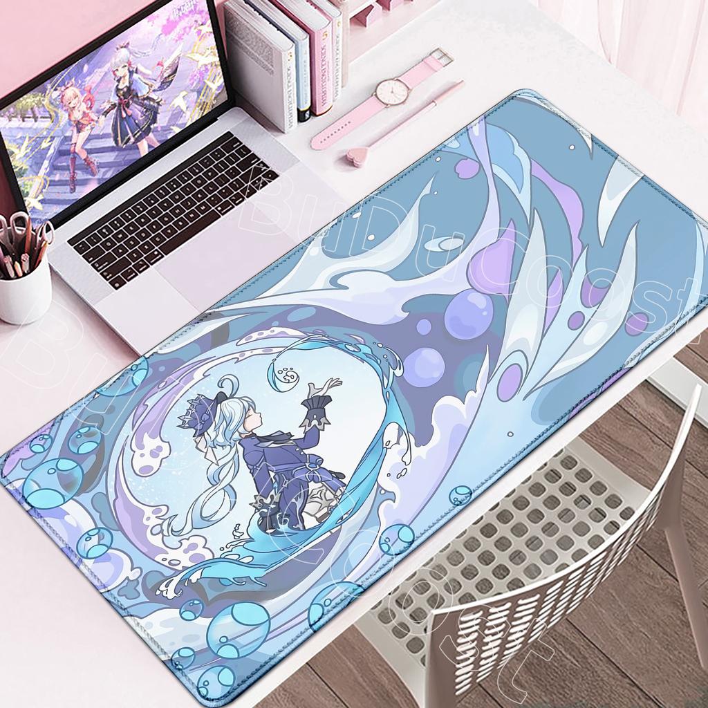 HD Kawaii Genshin Impact Furina Anime Gra Podkładka pod mysz Duża do komputera gamingowego Podkładka pod mysz Klawiatura i mysz Gracza Mata na biurko antypoślizgowa