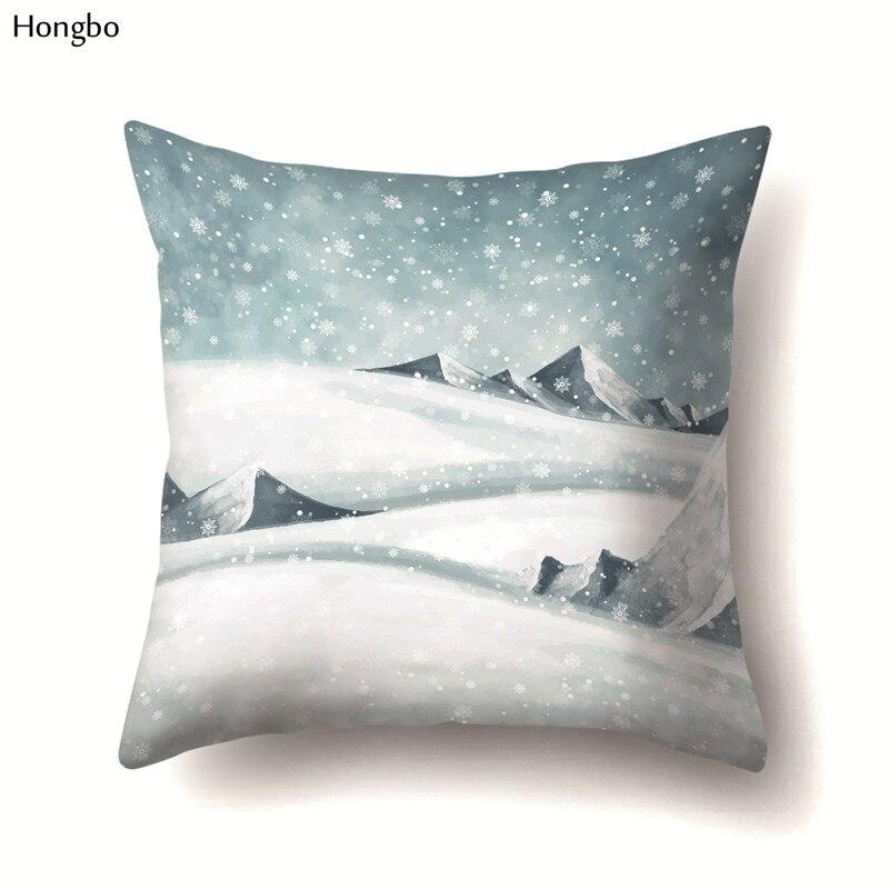 winter themed throw pillows