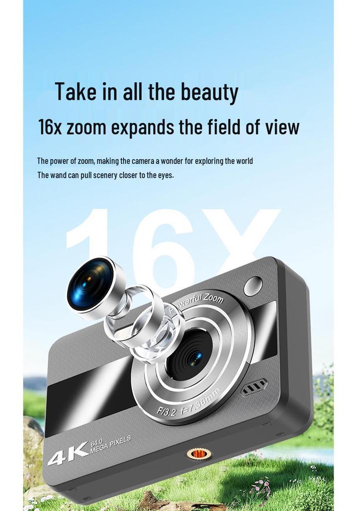 H11 HD Retro-Style Student Camera: Portable Children's Digital Card Camera Gift