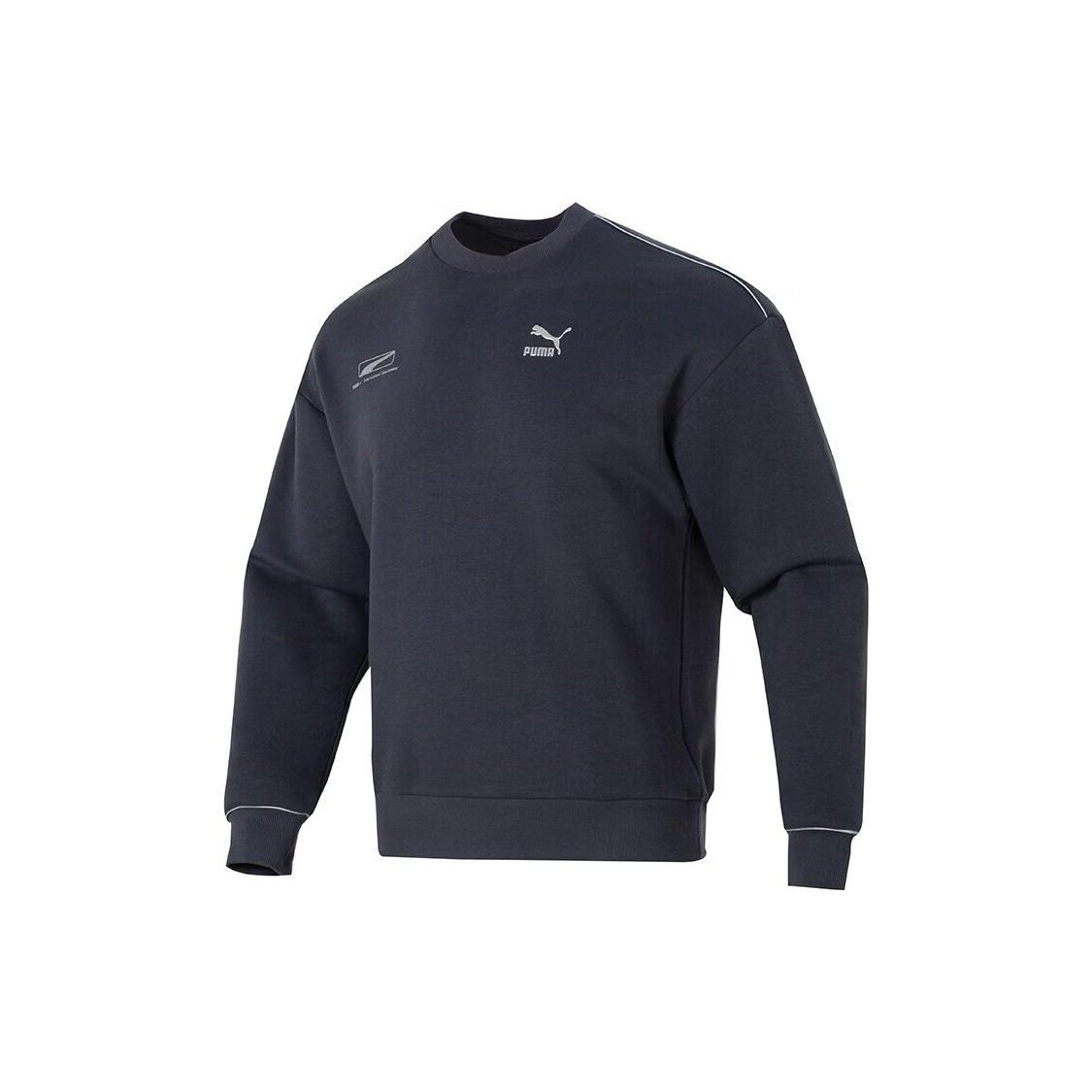 PUMA Casual Logo Printed Sweater Navy Men s 625075-17 S