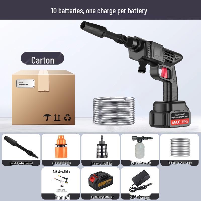 Wireless High-Pressure Electric Car Wash Gun