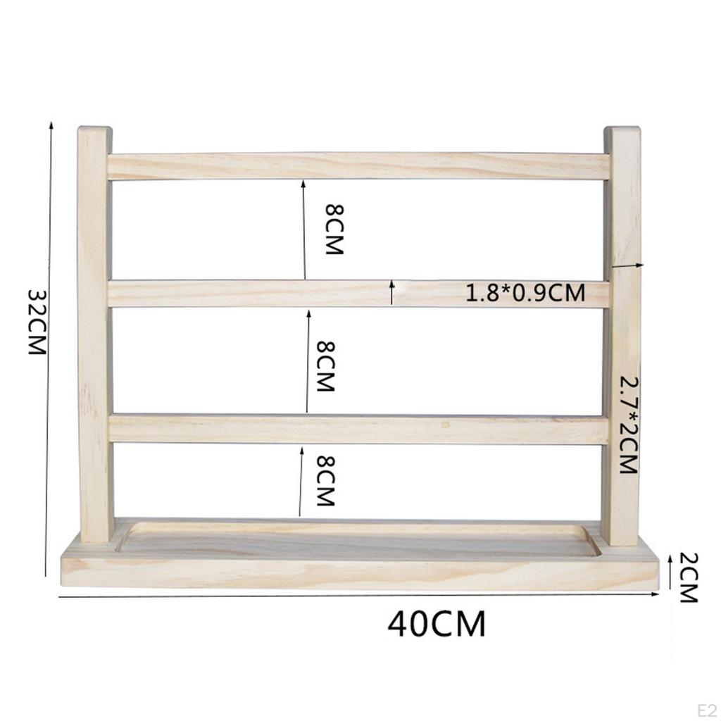 Elegant Wooden Jewelry Stand for Organizing Bangles and Chains