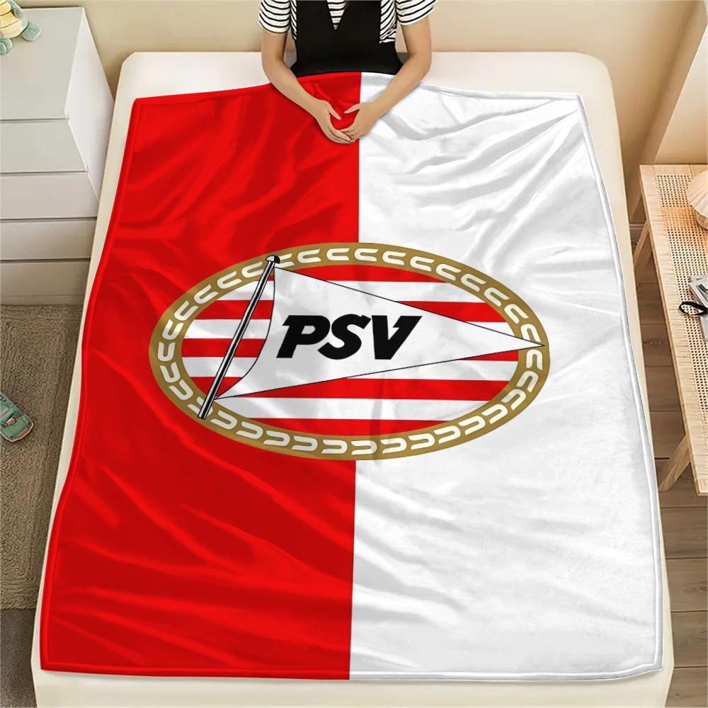 1PC Philips Sport Vereniging Print Flannel Blanket, High quality All Seasons, Home Decor, Warmth and Comfort, Perfect for Christmas Gifts