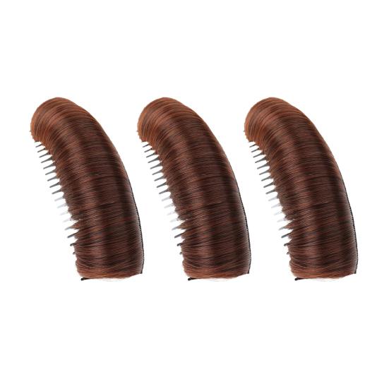 3 Pcs Invisible Hair Pad Natural Hair Base Bump Clip Hair Styling Insert Tool for Volume DIY Heighten Hair Accessory