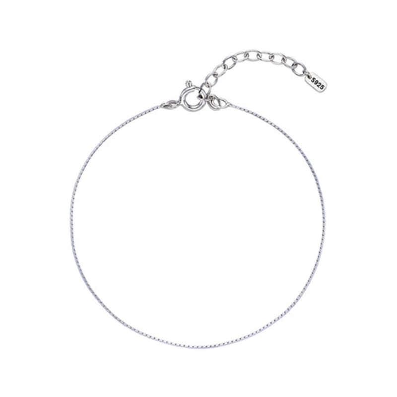 NORMALLEE [White Gold] Silky Line Bracelet