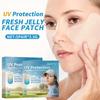 5pairs UV Face Patch Golf Sun Protection for Outdoor Activities Stickers Sunblock Gel Patches Moisturing Gel Eye Mask