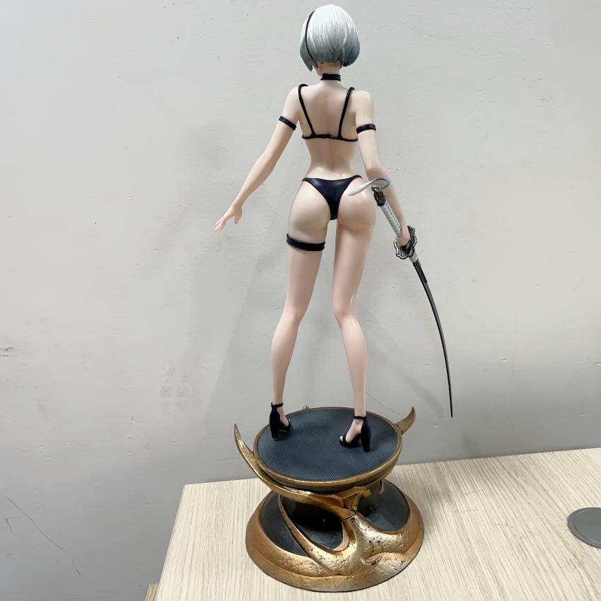 55CM NieR: Automata YoRHa No. Type 2B 2A 2 A B ver girl hard PVC Figure Toy Game Statue Adult Collection Anime Model Doll gifts